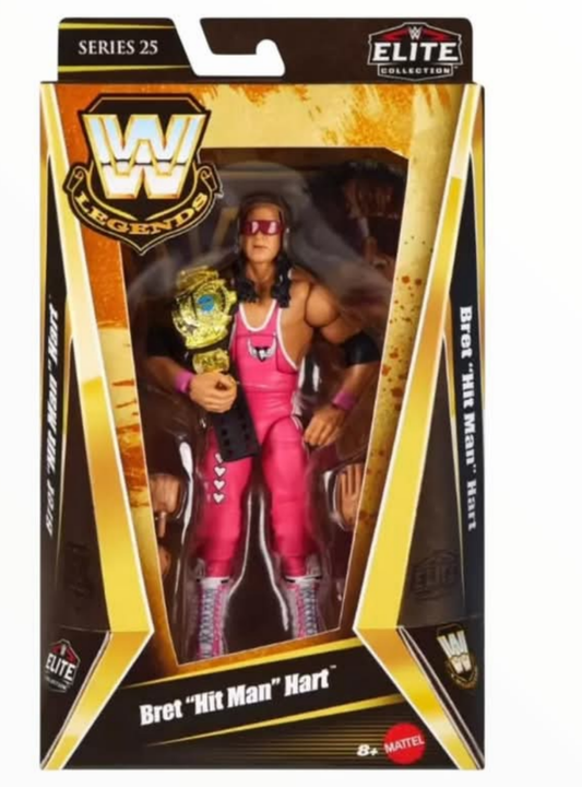 WWE Elite Legends Bret Hart Series 25 action figure PRE ORDER BobKatEmporium