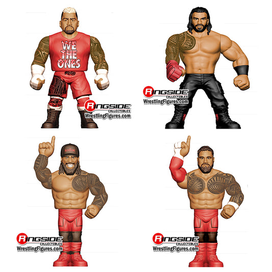 Bloodline WWE Retro 4-Pack Ringside Exclusive (Roman Reigns, Solo Sikoa, Jey Uso & Jimmy Uso) BobKatEmporium